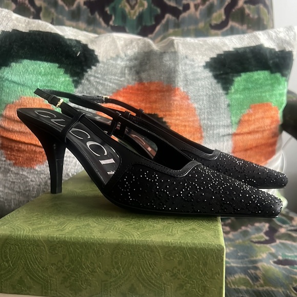 Gucci Crystal GG Slingback Pump - Picture 7 of 11